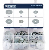 ASSORTED BOX OF REPAIR WASHERS (BOX OF 240 PIECES)