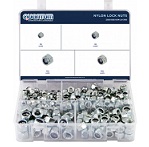 ASSORTED BOX NYLON LOCK NUTS (BOX OF 300 PIECES)